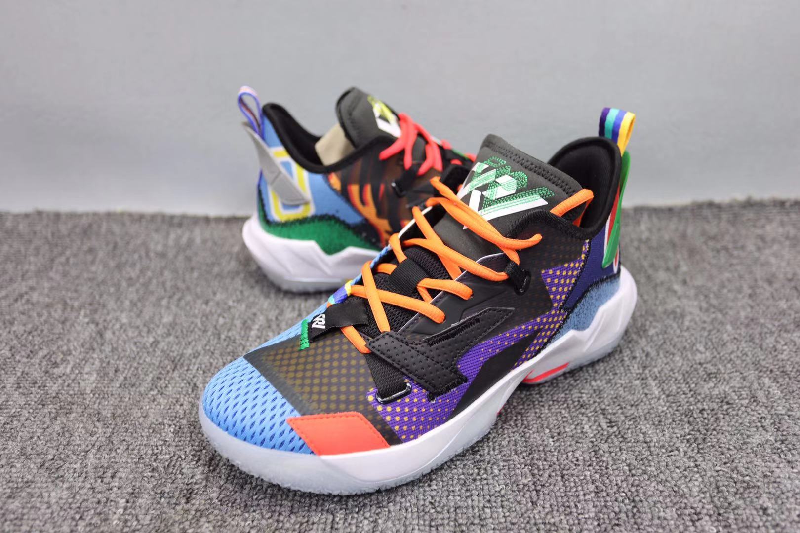 Jordan Why Not Zer0.4 Black Purple Orange Blue Shoes